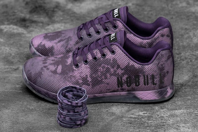 Nobull Tie-Dye Women's Trainers Dark / Purple | USA X2005Y